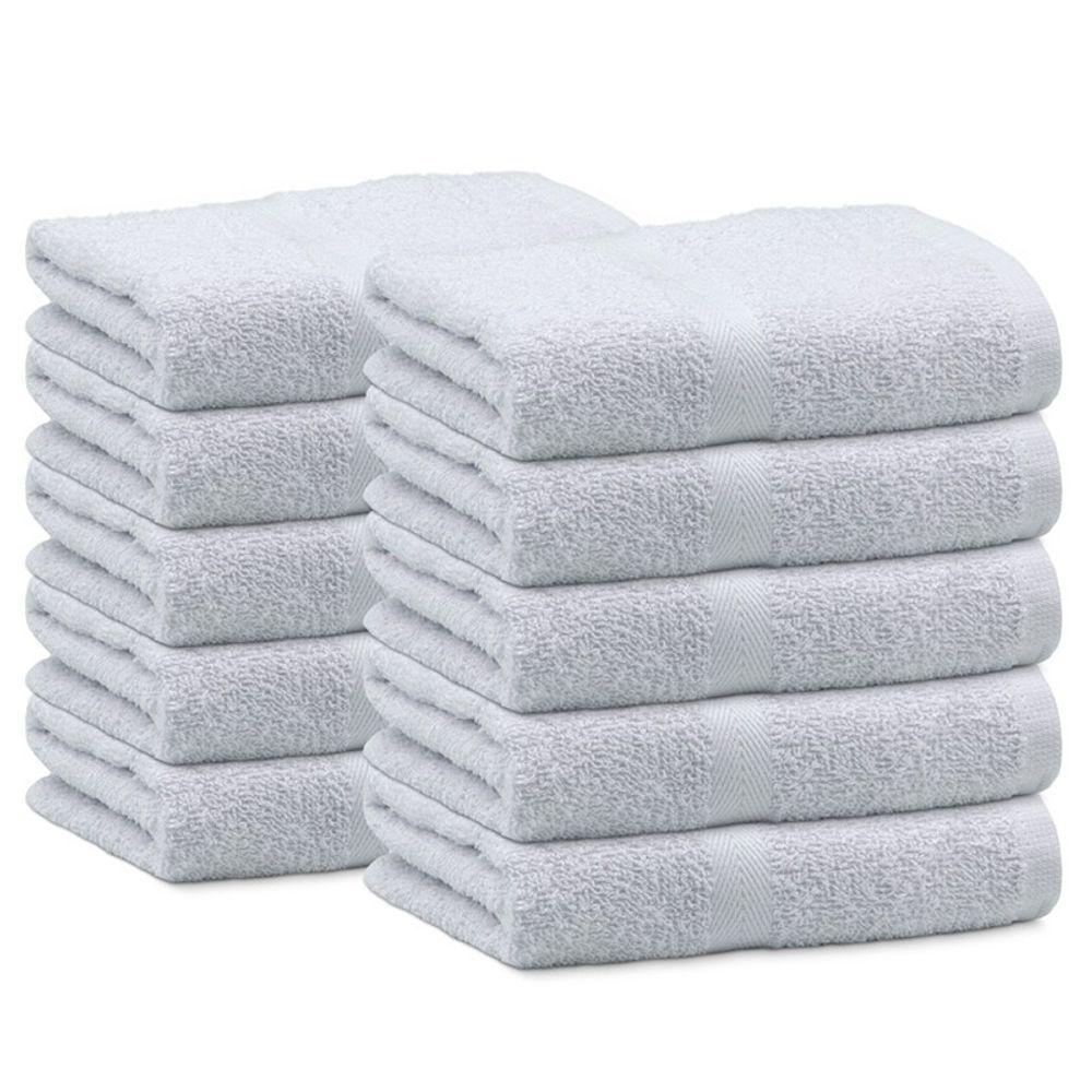 Toalha De Rosto Margex Salão Branco 12 Unidades - 1