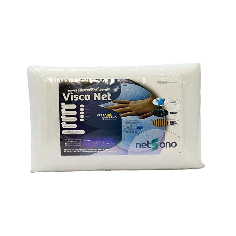 Travesseiro Netsono Visco Net Verão & Inverno 45x65x13cm - 1