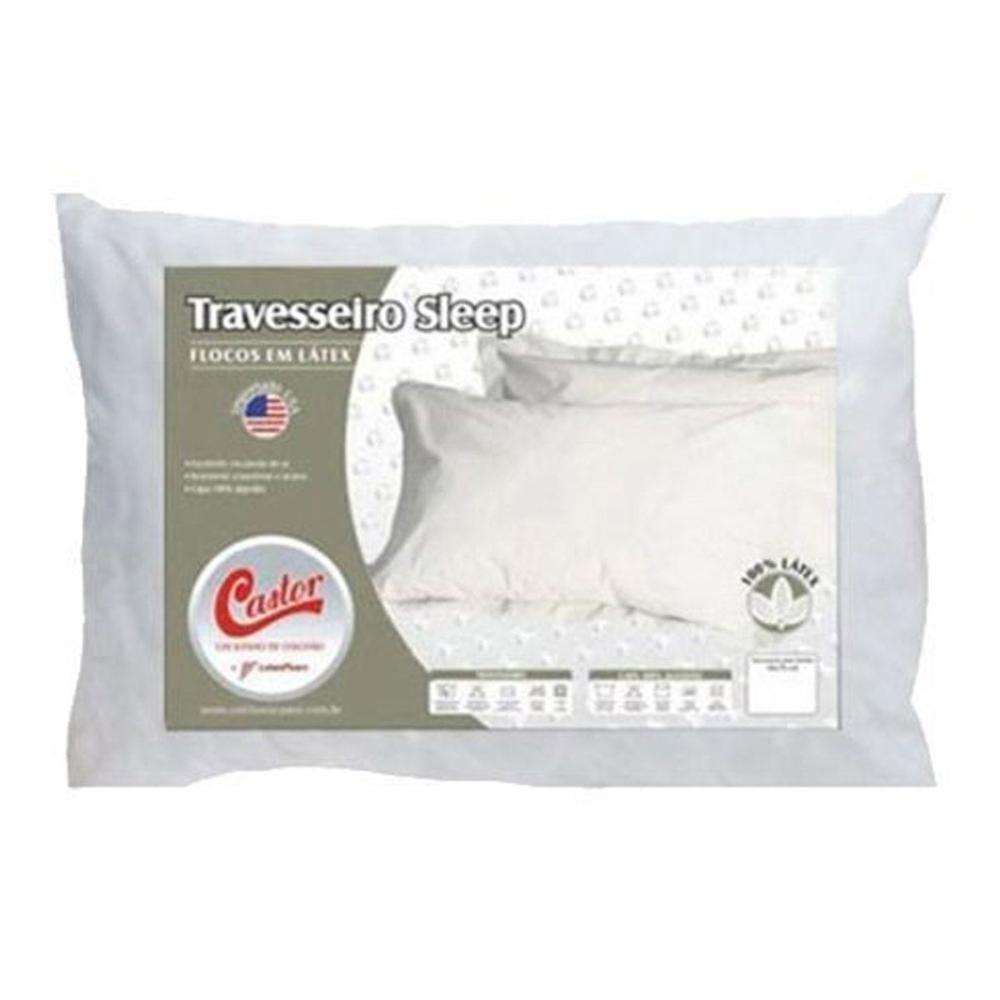 Travesseiro Látex Sleep Flocos  p/Fronha 50x70 (65x45x15) - Castor - 1