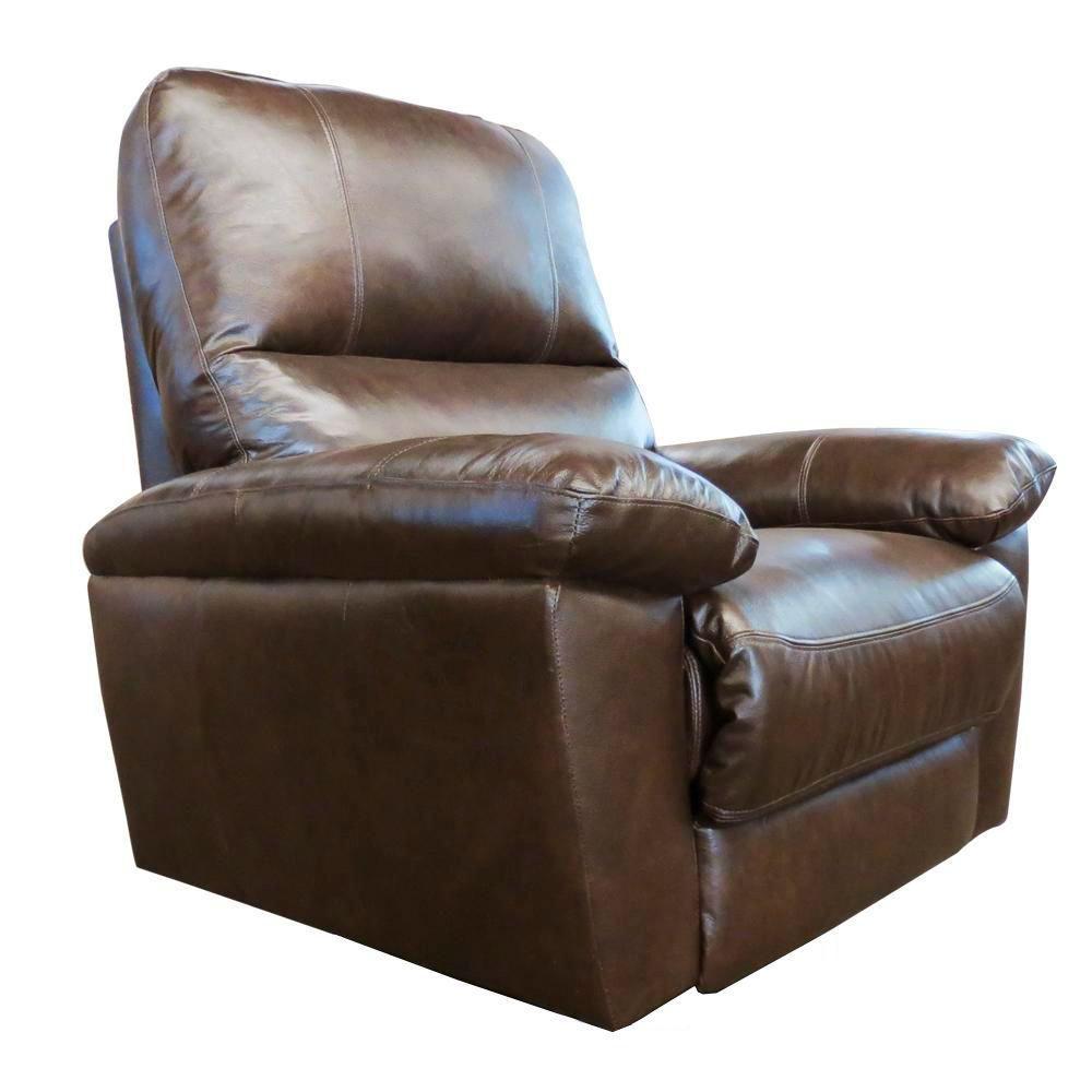 Poltrona Reclinável Elétrica Power Touch Couro Marrom - 1