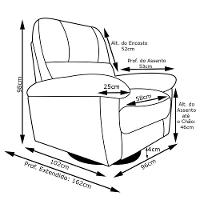 Poltrona Reclinável Elétrica Power Touch Couro Marrom - 2