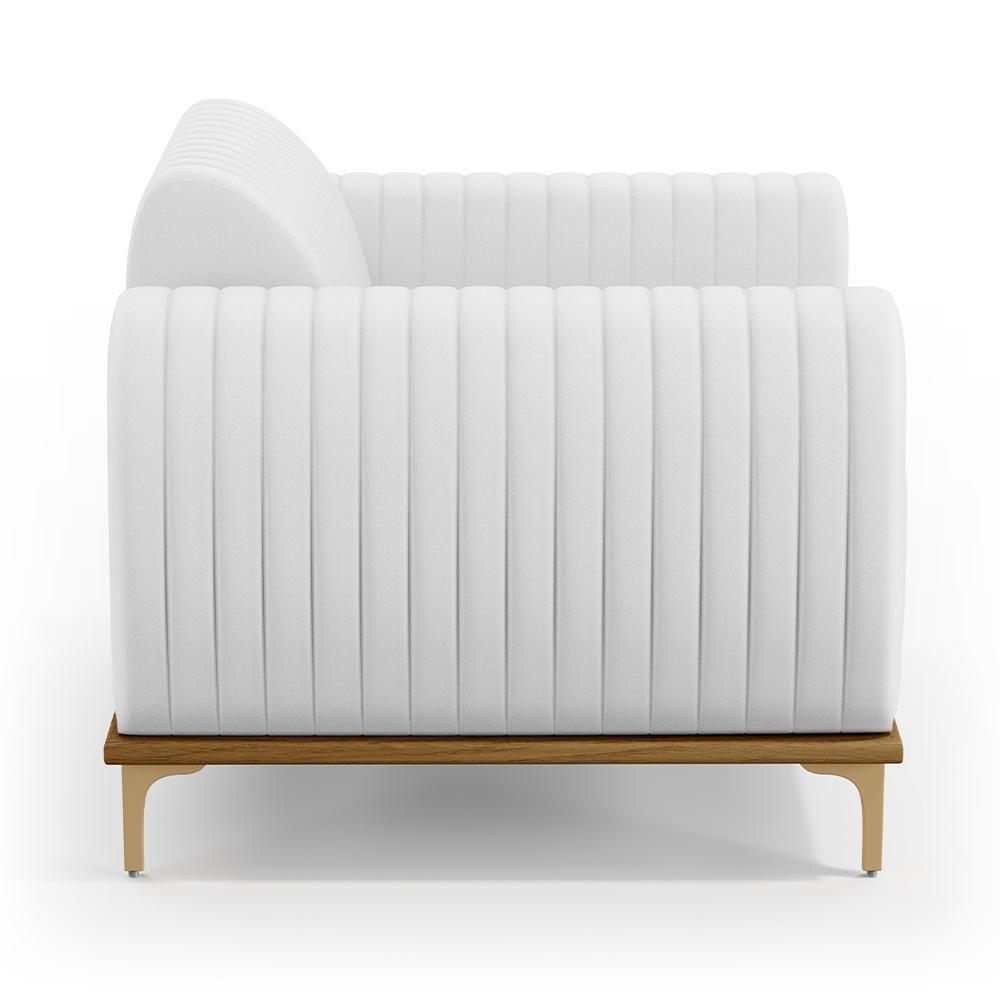 Poltrona Pés Metalizado D'Ouro Molino D02 Corano Branco C-12 - 5