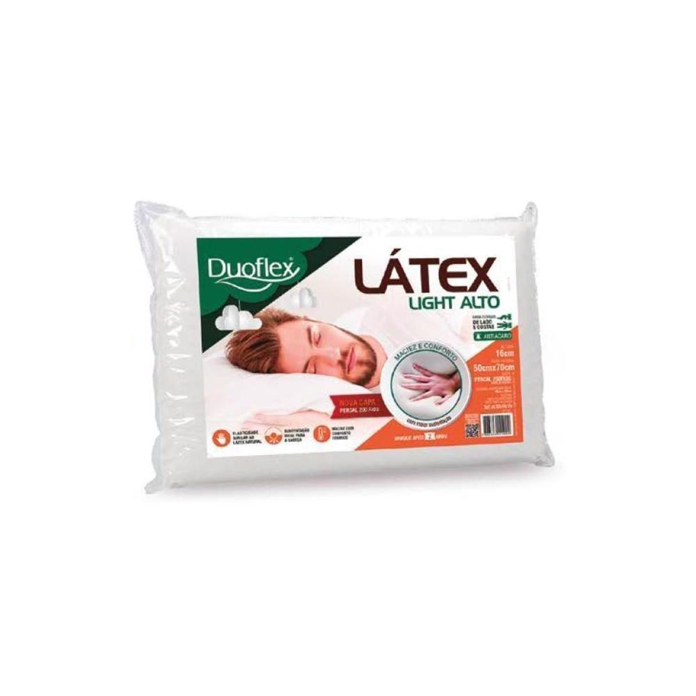 Travesseiro T. Látex Light LP1101 c/ Capa Dry Fresh p/Fronha (50x70) - Duoflex - 1