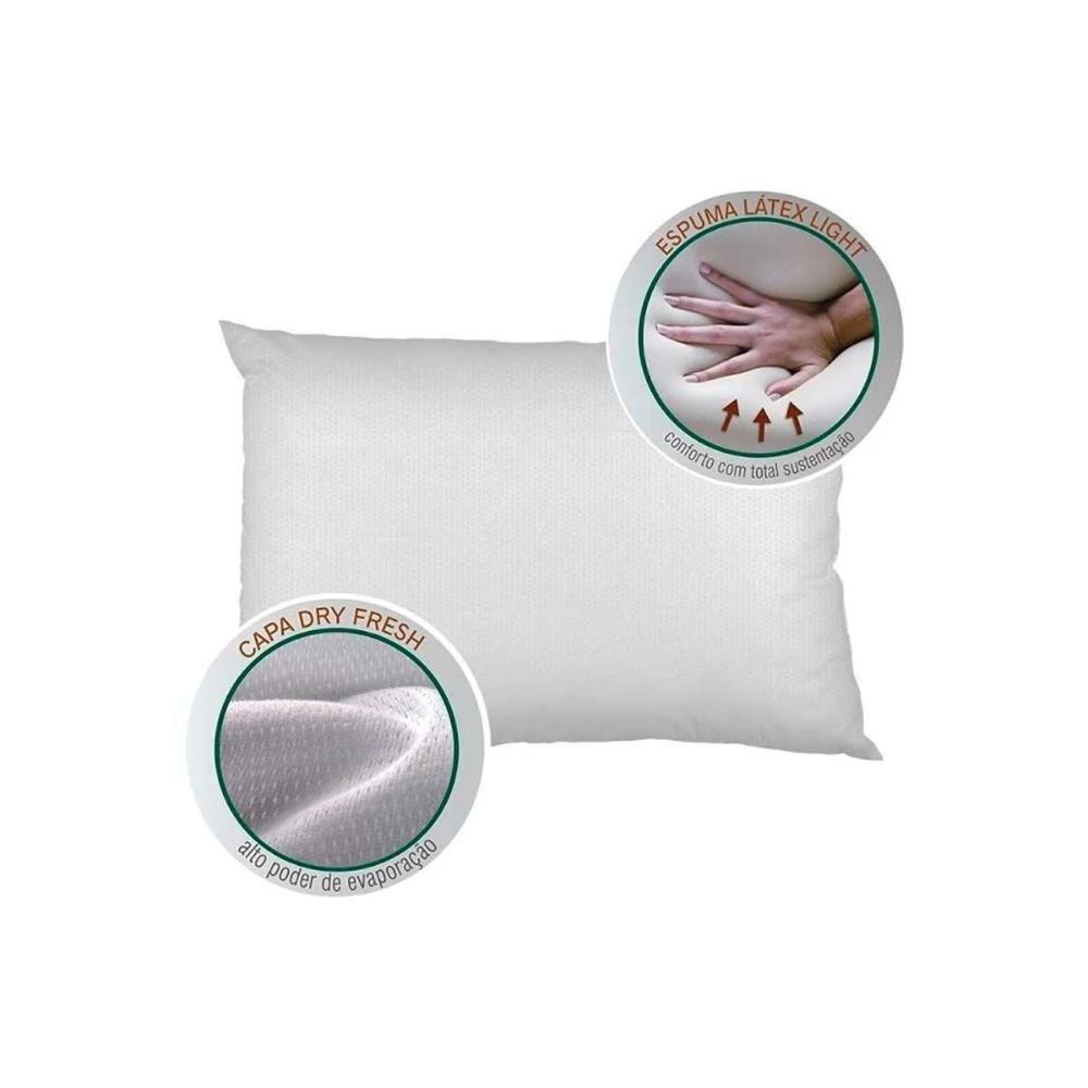 Travesseiro T. Látex Light LP1101 c/ Capa Dry Fresh p/Fronha (50x70) - Duoflex - 5