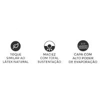 Travesseiro T. Látex Light LP1101 c/ Capa Dry Fresh p/Fronha (50x70) - Duoflex - 3