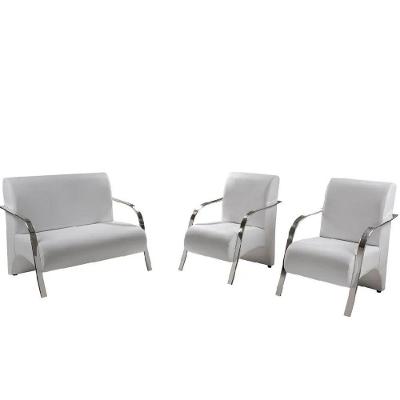 Conjunto Poltronas Vênus Tecido Sintético Branco