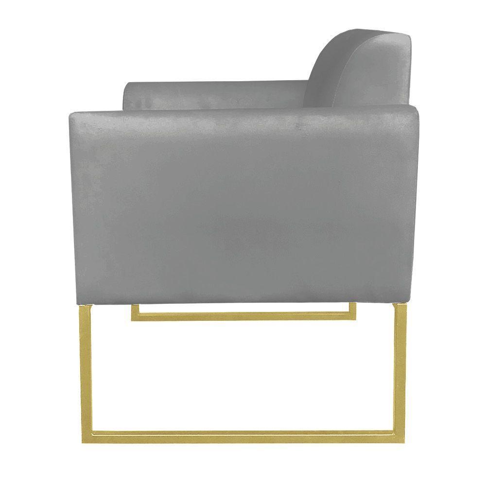 01 Namoradeira E 01 Poltrona Marisa Suede Grafite - 7