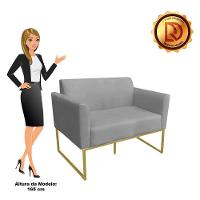 01 Namoradeira E 01 Poltrona Marisa Suede Grafite - 9