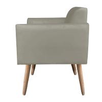 01 Namoradeira E 01 Poltrona Marisa Suede Marrom Rato - 2