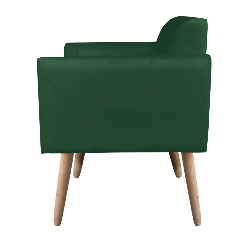 01 Namoradeira E 01 Poltrona Marisa Suede Verde - 6