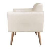 01 Namoradeira E 01 Poltrona Marisa Suede Bege - 2