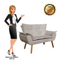 Kit 01 Namoradeira E 02 Poltronas Opala Suede Marrom Rato - 3