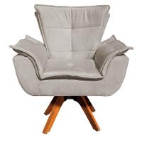 Kit 01 Namoradeira E 02 Poltronas Opala Suede Marrom Rato