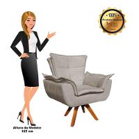 Kit 01 Namoradeira E 02 Poltronas Opala Suede Marrom Rato - 7