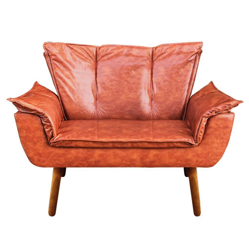 Kit 01 Namoradeira E 02 Poltronas Opala Corano Nozes - 9