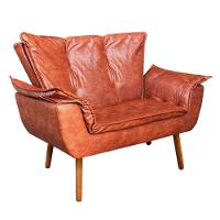 Kit 01 Namoradeira E 02 Poltronas Opala Corano Nozes - 1