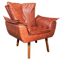 Kit 01 Namoradeira E 02 Poltronas Opala Corano Nozes - 2