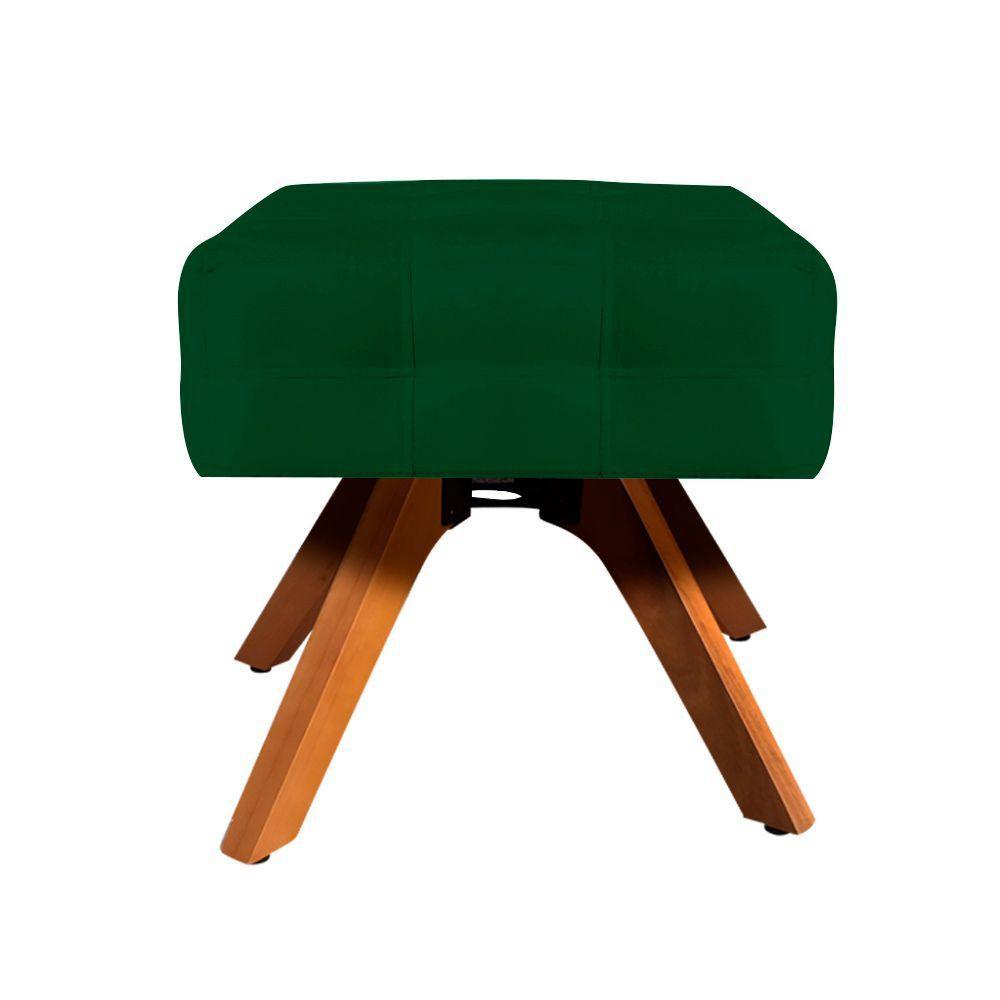 Kit 01 Poltrona E 01 Puff Elisa Suede Verde - 4