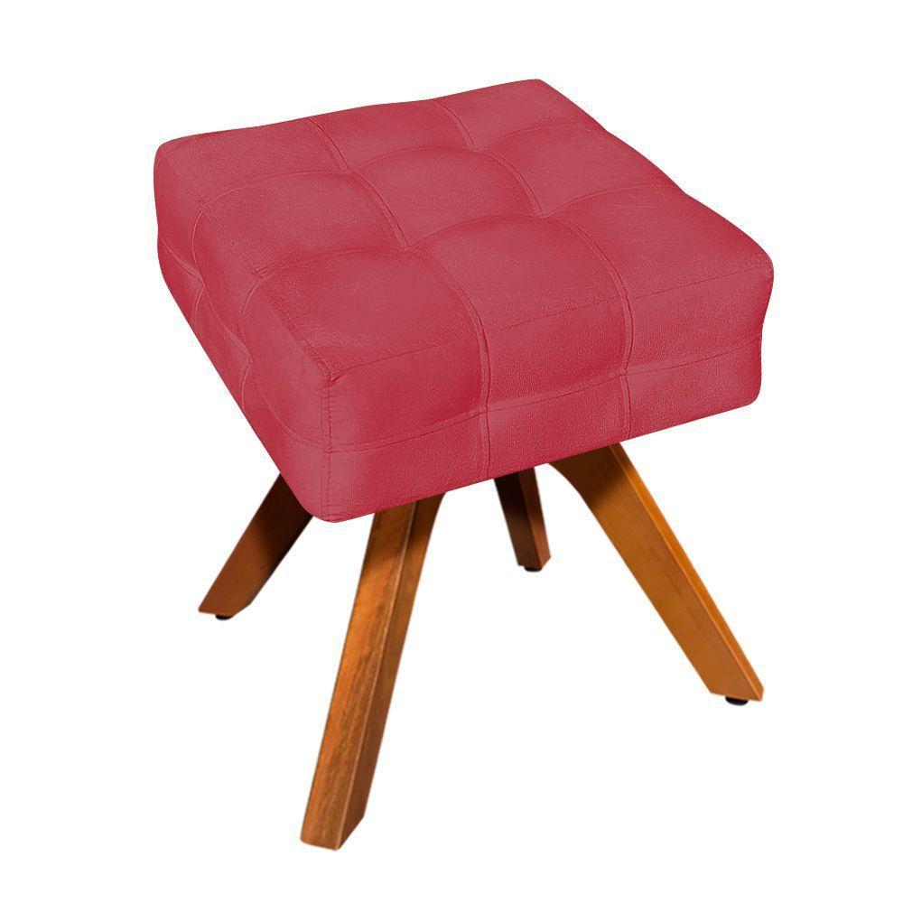 Kit 01 Poltrona E 01 Puff Elisa Suede Rose - 7