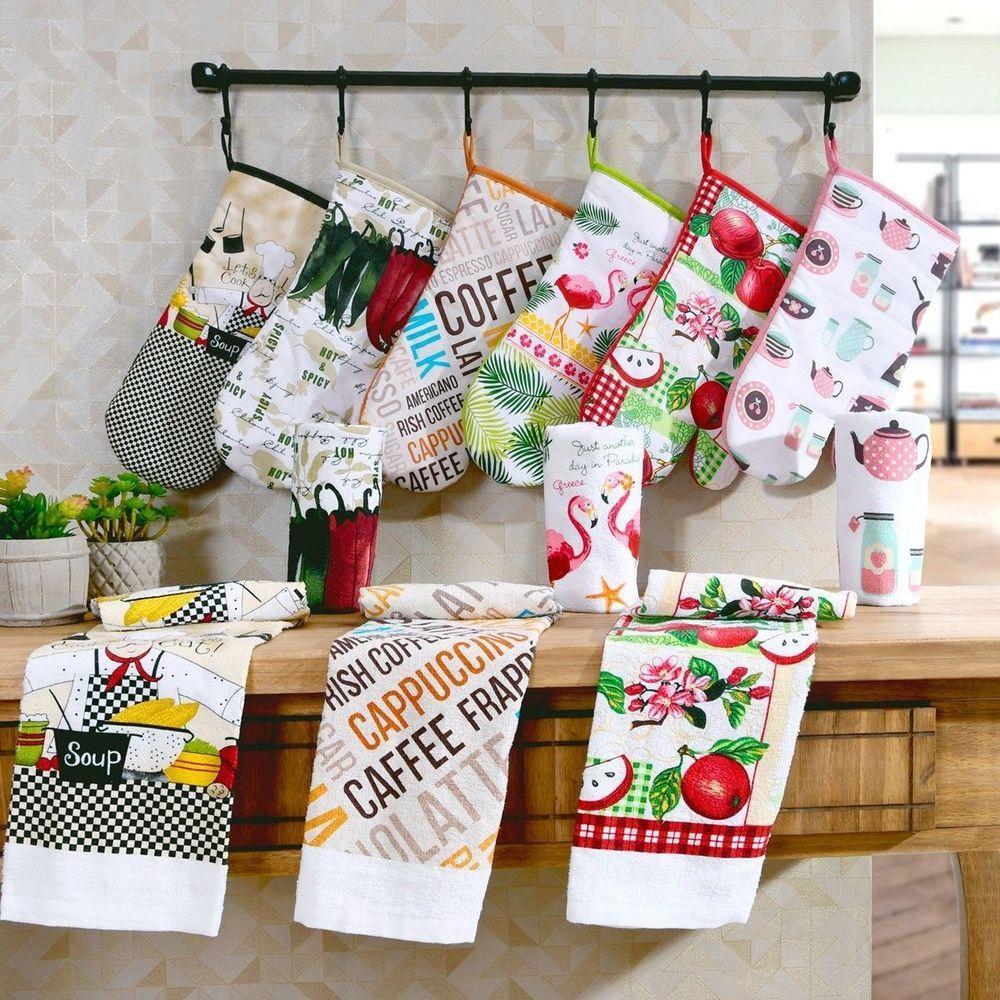 Kit De Cozinha 2 Peças Com Luva E Pano Felpudo Bene Casa Sortidos - 1