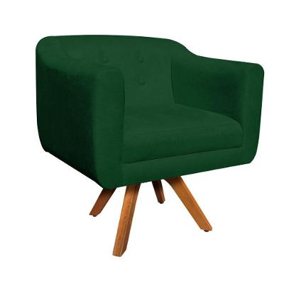 Kit 02 Poltronas Giratória Julia Verde