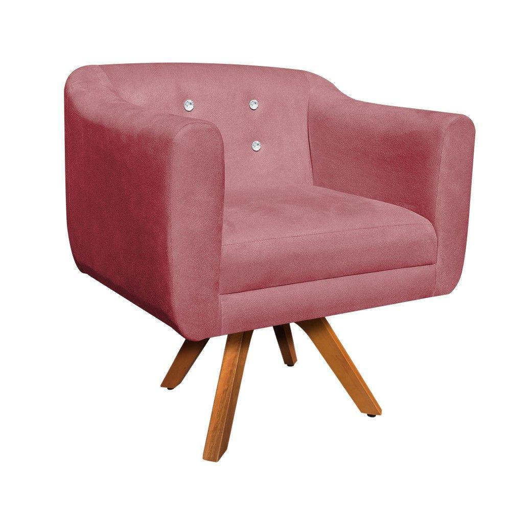 Kit 02 Poltronas Giratória Julia Rose - 1