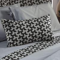 Kit De Peseira Estampada Áquila C/ Almofada 04pçs - Tecido Jacquard Cinza - 3