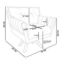 Kit 02 Poltronas Giratória Anitta Suede Base Madeira Preto - 5