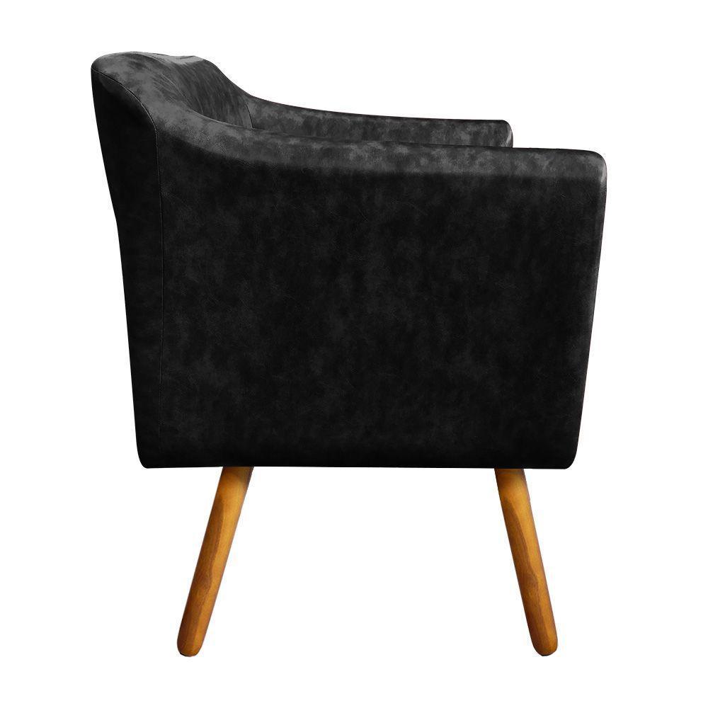 Kit 02 Poltronas Julia Corano Preto Strass - 4