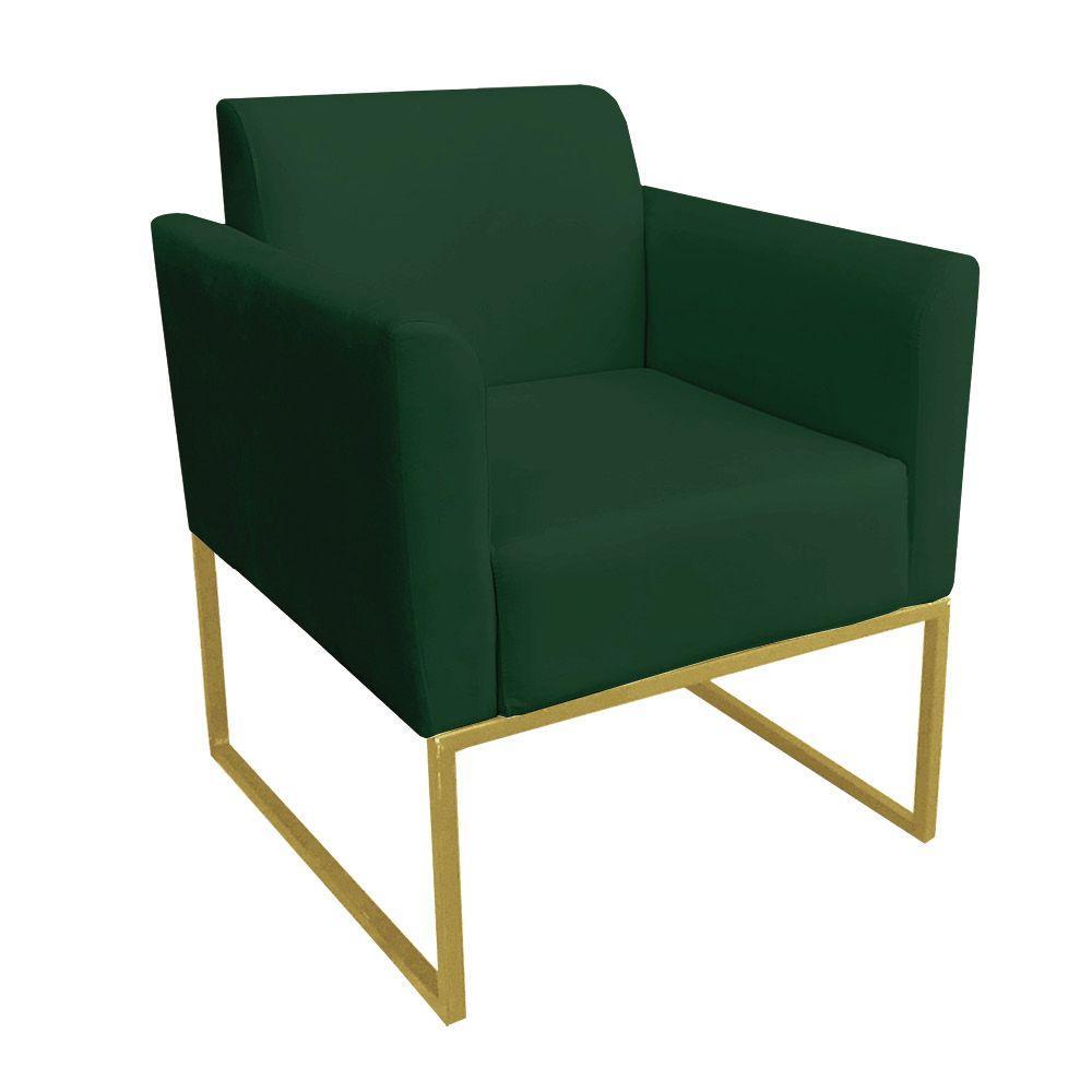 Kit 1 Namoradeira e 1 Poltrona Marisa Suede Verde - Drossi - 2