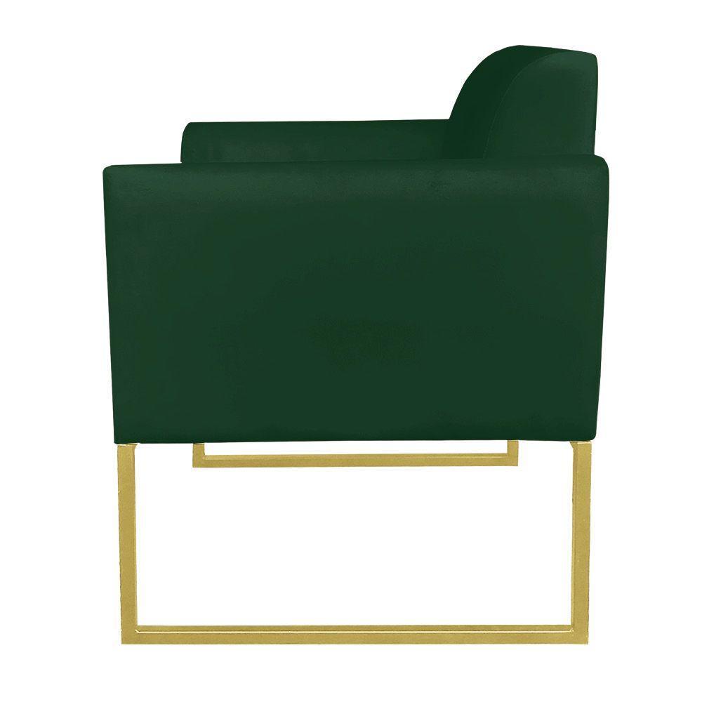 Kit 1 Namoradeira e 1 Poltrona Marisa Suede Verde - Drossi - 6