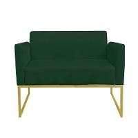 Kit 1 Namoradeira e 1 Poltrona Marisa Suede Verde - Drossi - 5
