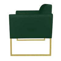 Kit 1 Namoradeira e 1 Poltrona Marisa Suede Verde - Drossi - 6