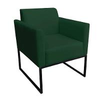 Kit 1 Namoradeira e 1 Poltrona Marisa Suede Verde - Drossi - 2