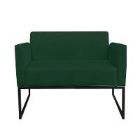 Kit 1 Namoradeira e 1 Poltrona Marisa Suede Verde - Drossi - 5