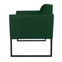 Kit 1 Namoradeira e 1 Poltrona Marisa Suede Verde - Drossi - 6