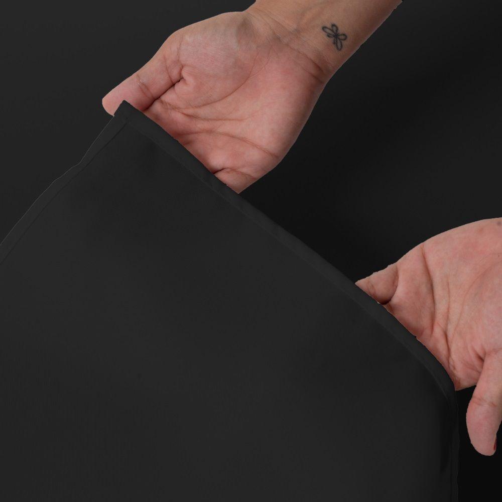 Toalha Mesa Basica 8 Lugares Oxford Preto - 8