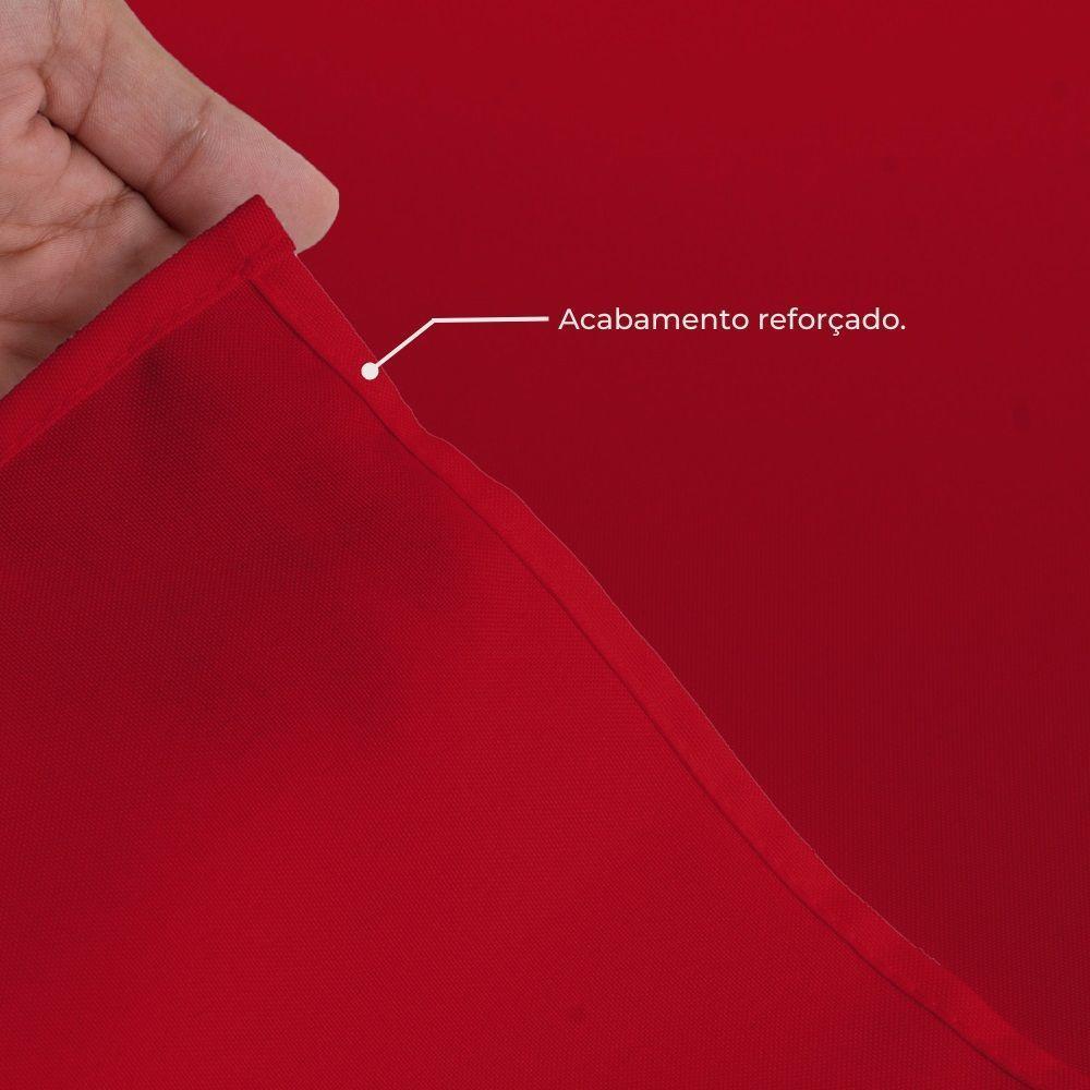 Toalha Mesa Basica 6 Lugares Oxford Vermelho - 3