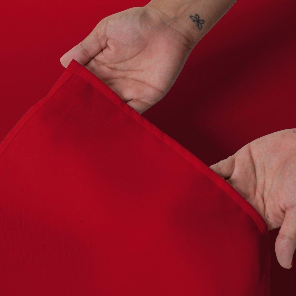 Toalha Mesa Basica 6 Lugares Oxford Vermelho - 8