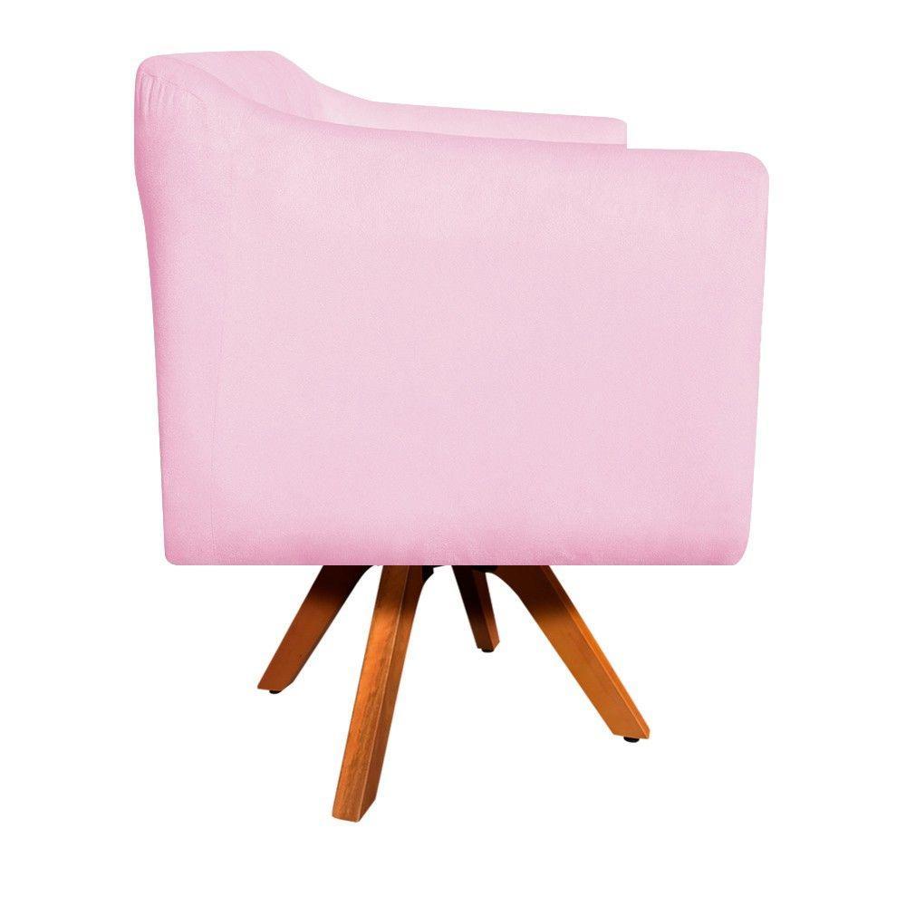 Kit Namoradeira E 01 Poltrona Giratória Julia Rosa Bebê - 2