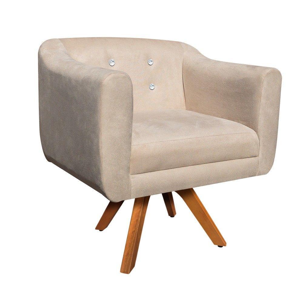 Kit Namoradeira 2 Lugares E 2 Poltronas Julia Bege - 2