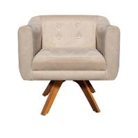 Kit Namoradeira 2 Lugares E 2 Poltronas Julia Bege - 5