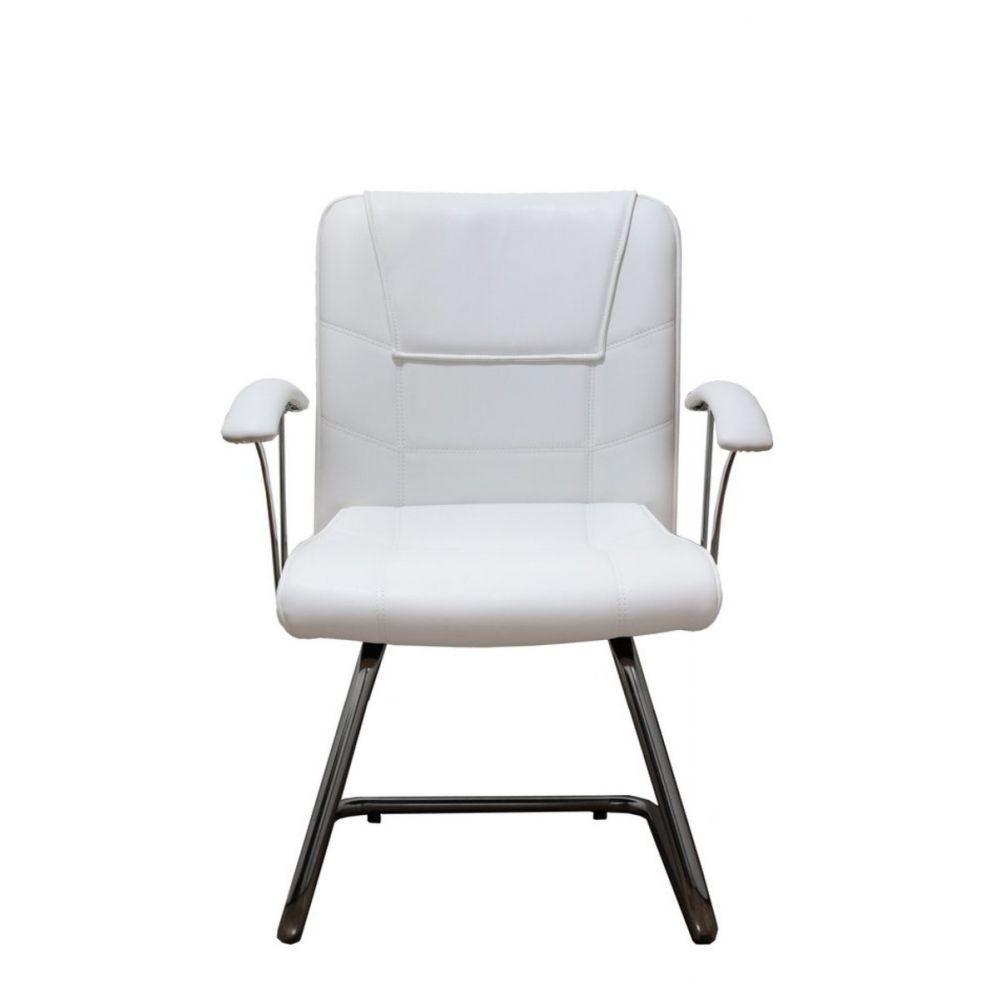 Poltrona Diretor Ergonômica Base Fixa Linha Vivara Branco - 2