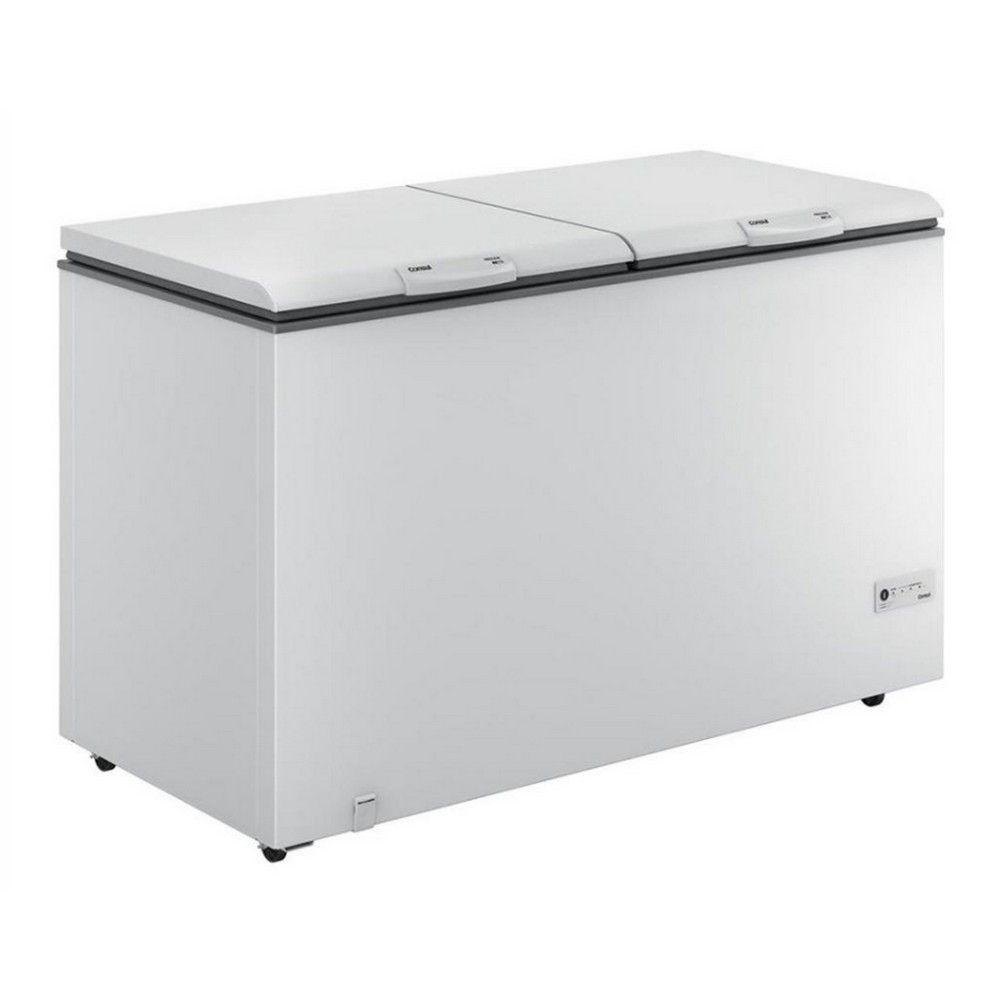 Freezer Horizontal 2 Tampas 534L Rodas Consul Branco 220v - 1