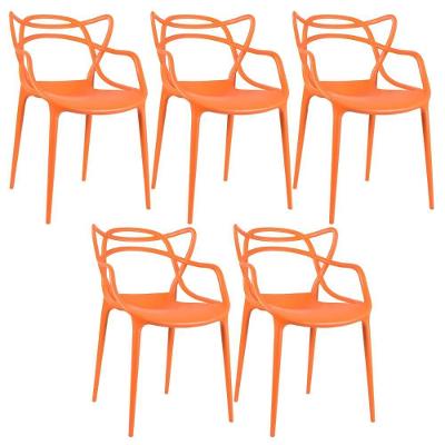 Kit - 5 X Cadeiras Masters Allegra - Laranja