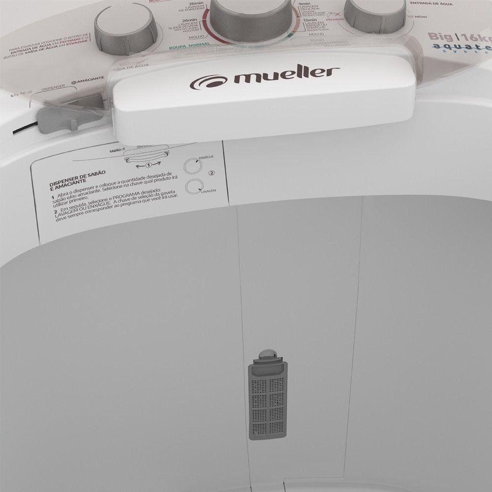 Lavadora Semiautomática Big Com Aquatec 16kg Branca 220v - 7