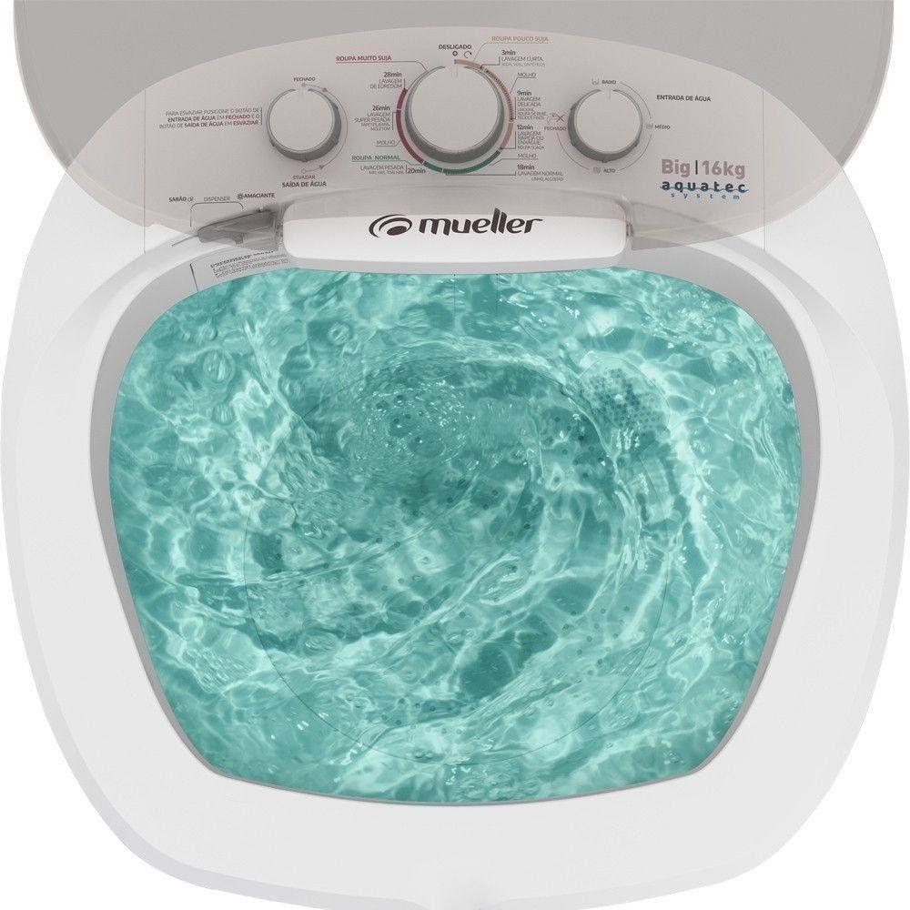 Lavadora Semiautomática Big Com Aquatec 16kg Branca 220v - 8