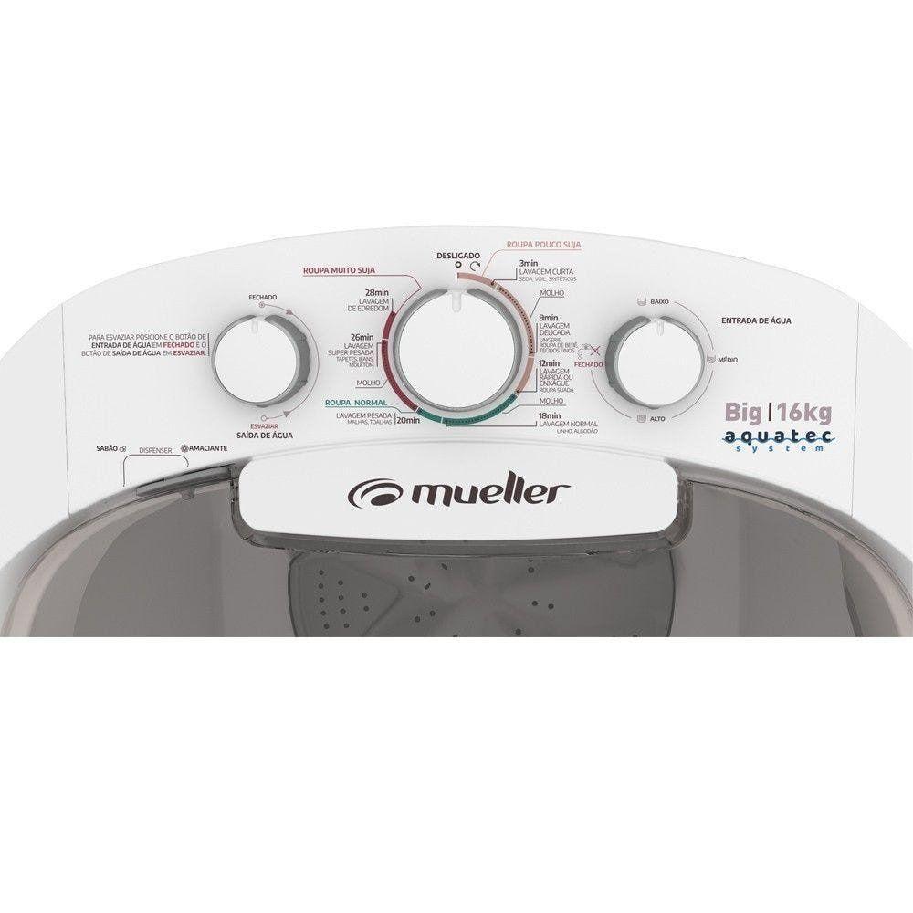 Lavadora Semiautomática Big Com Aquatec 16kg Branca 220v - 9