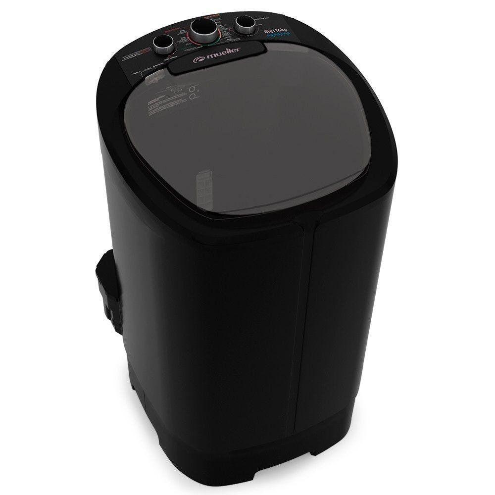 Lavadora Semiautomática Big Com Aquatec 16kg Preta 220v - 1