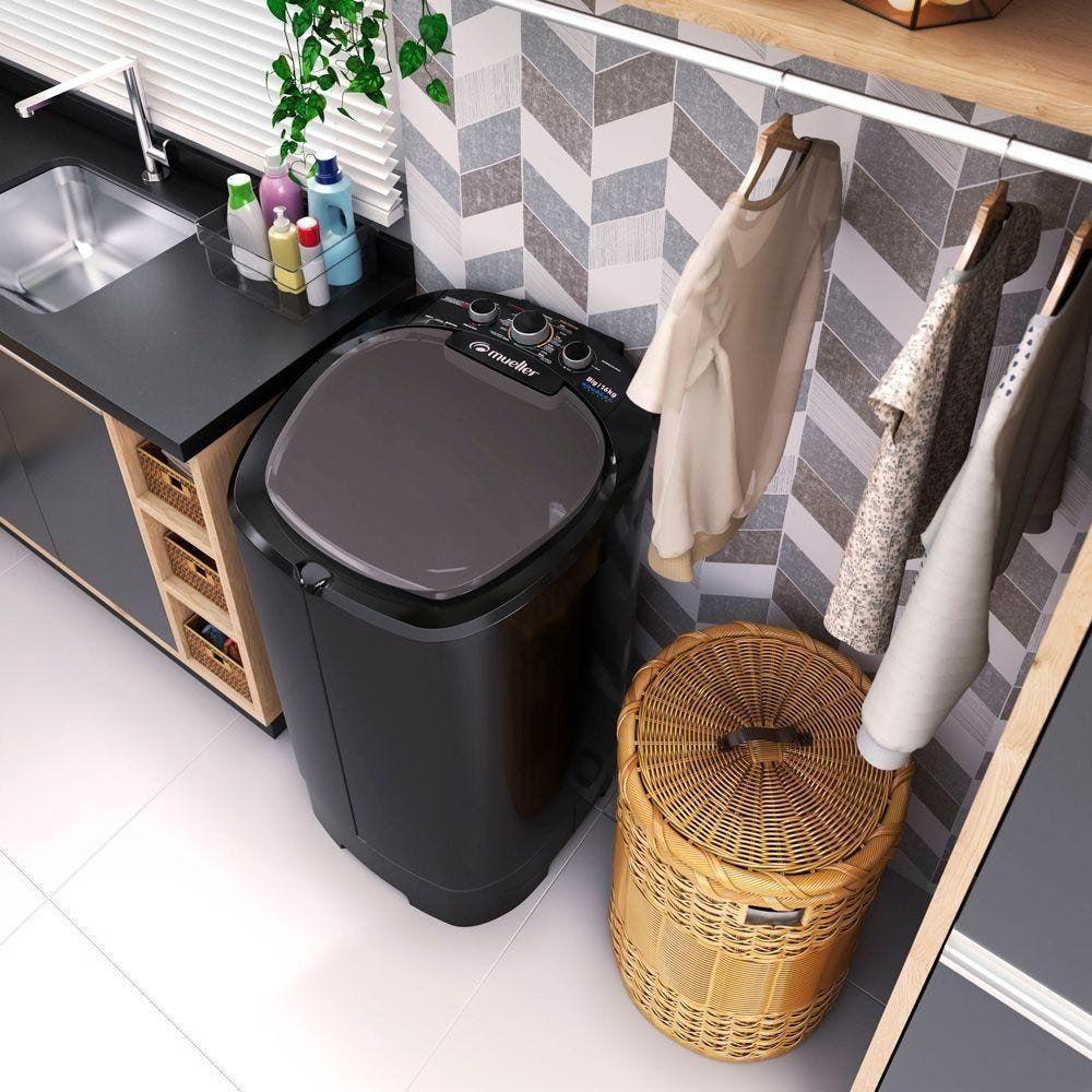 Lavadora Semiautomática Big Com Aquatec 16kg Preta 220v - 4